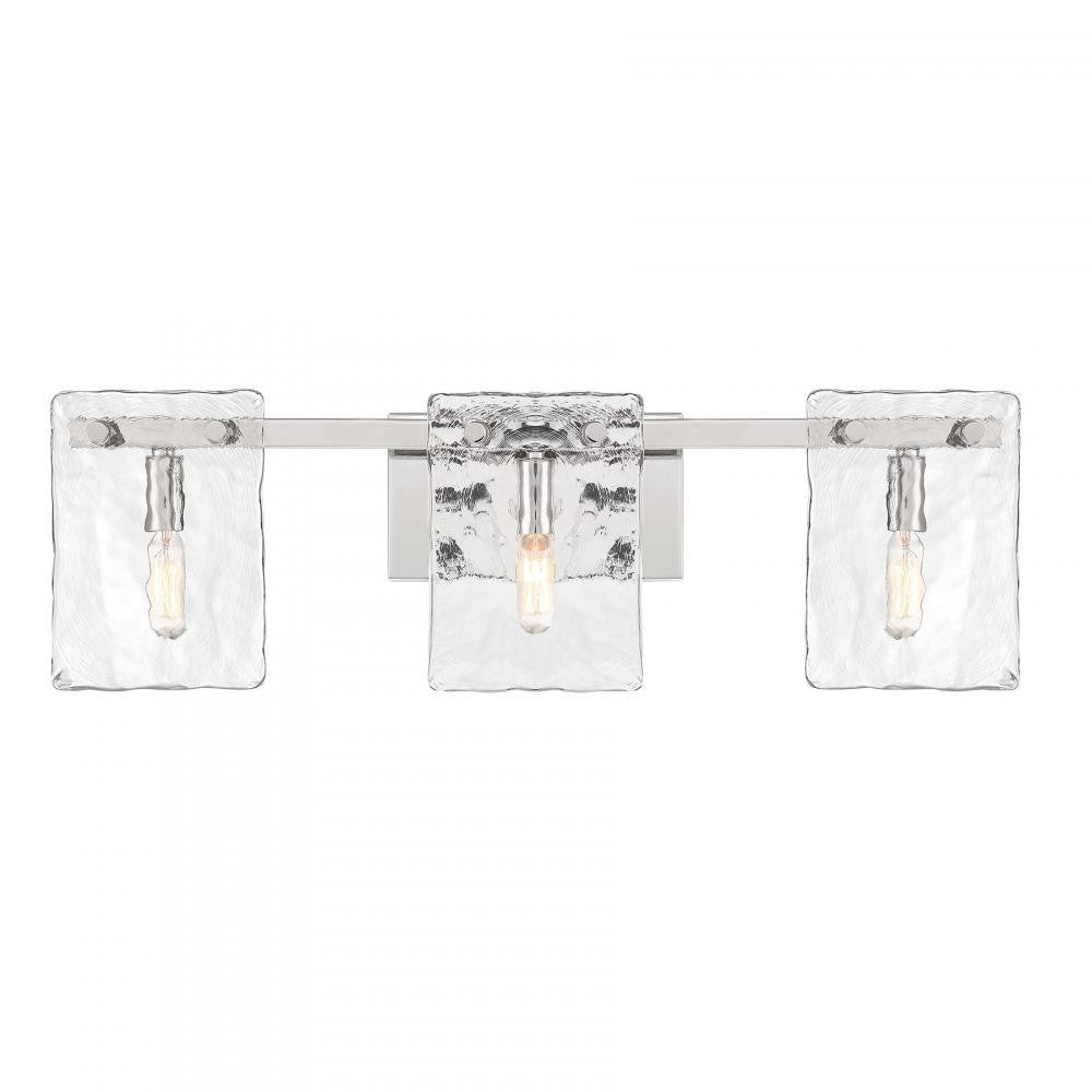 Savoy House Genry 3-Light Bathroom Vanity Light Polished Nickel