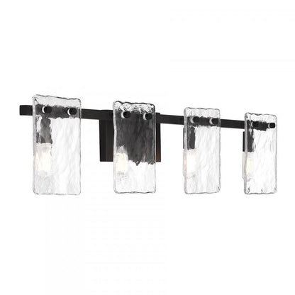 Savoy House Genry 4-Light Bathroom Vanity Light in Matte Black, Savoy House 8-8204-4-BK ALYJE