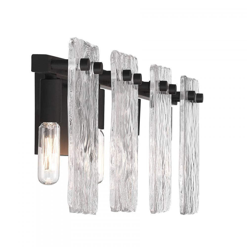 Savoy House Genry 4-Light Bathroom Vanity Light in Matte Black, Savoy House 8-8204-4-BK ALYJE