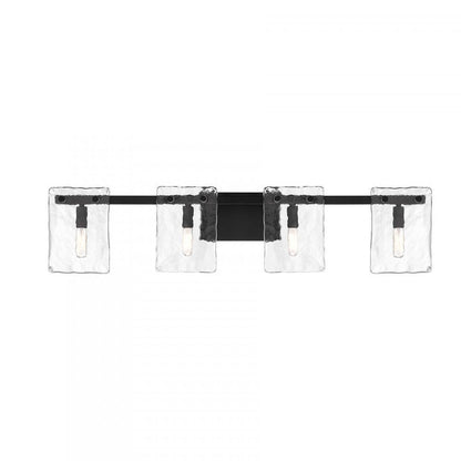 Savoy House Genry 4-Light Bathroom Vanity Light in Matte Black, Savoy House 8-8204-4-BK ALYJE