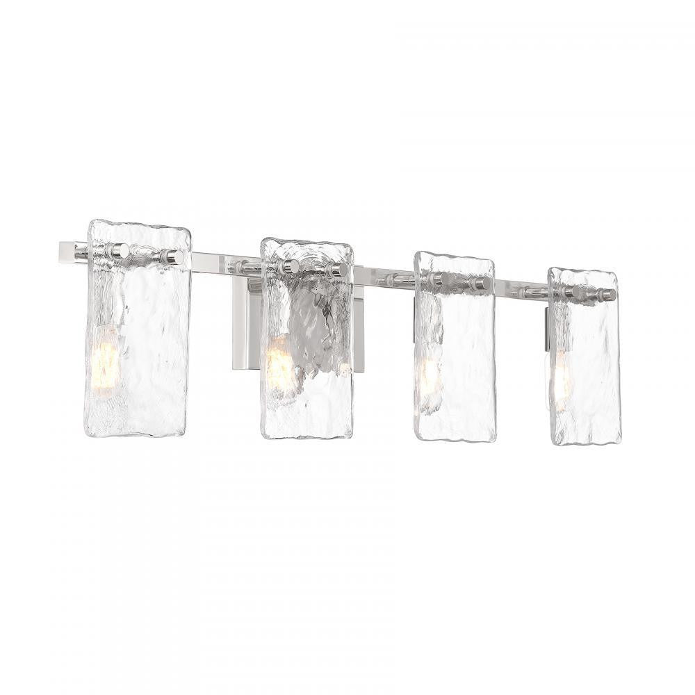 Savoy House Genry 4-Light Bathroom Vanity Light Polished Nickel