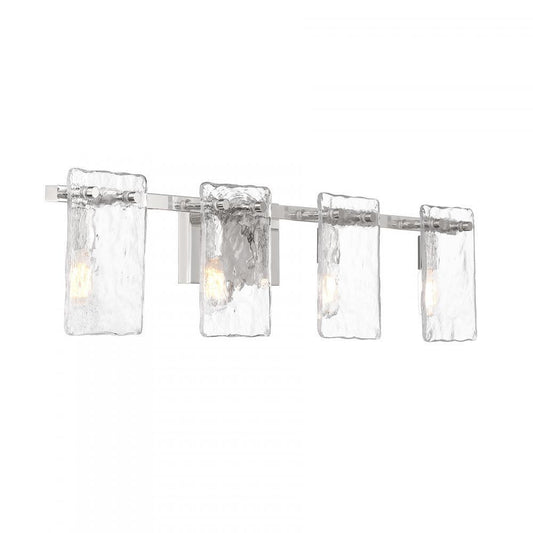Savoy House Genry 4-Light Bathroom Vanity Light Polished Nickel