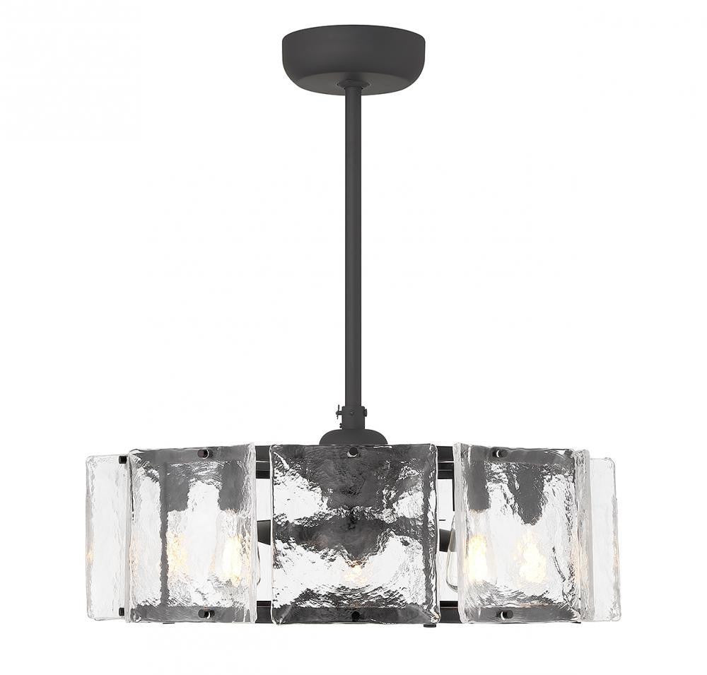 Savoy House Genry 5-Light LED Fan D'lier Matte Black