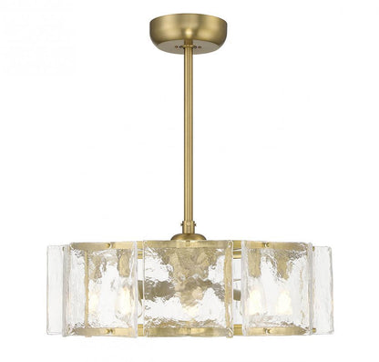 Savoy House Genry 5-Light LED Fan D'lier Warm Brass