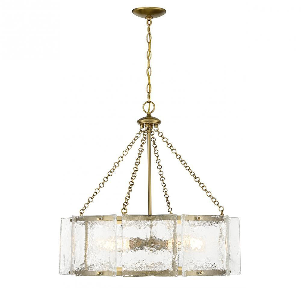 Savoy House Genry 5-Light Pendant Warm Brass
