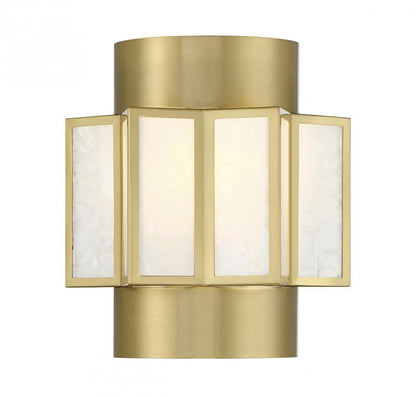 Savoy House Gideon 11-in Wall Sconce Warm Brass