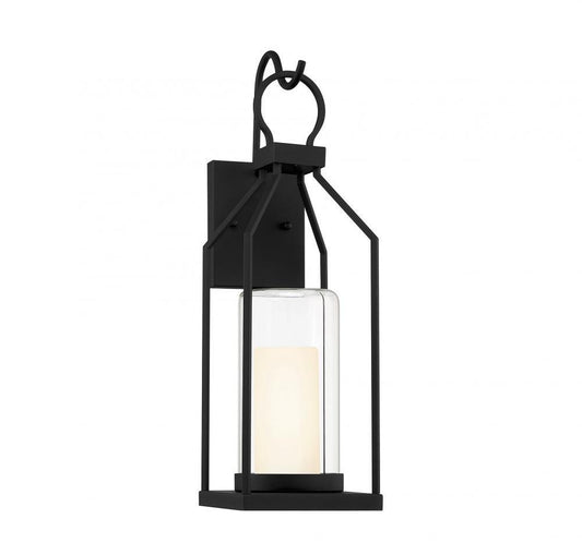 Savoy House Hamilton 21-in Outdoor Wall Lantern Matte Black