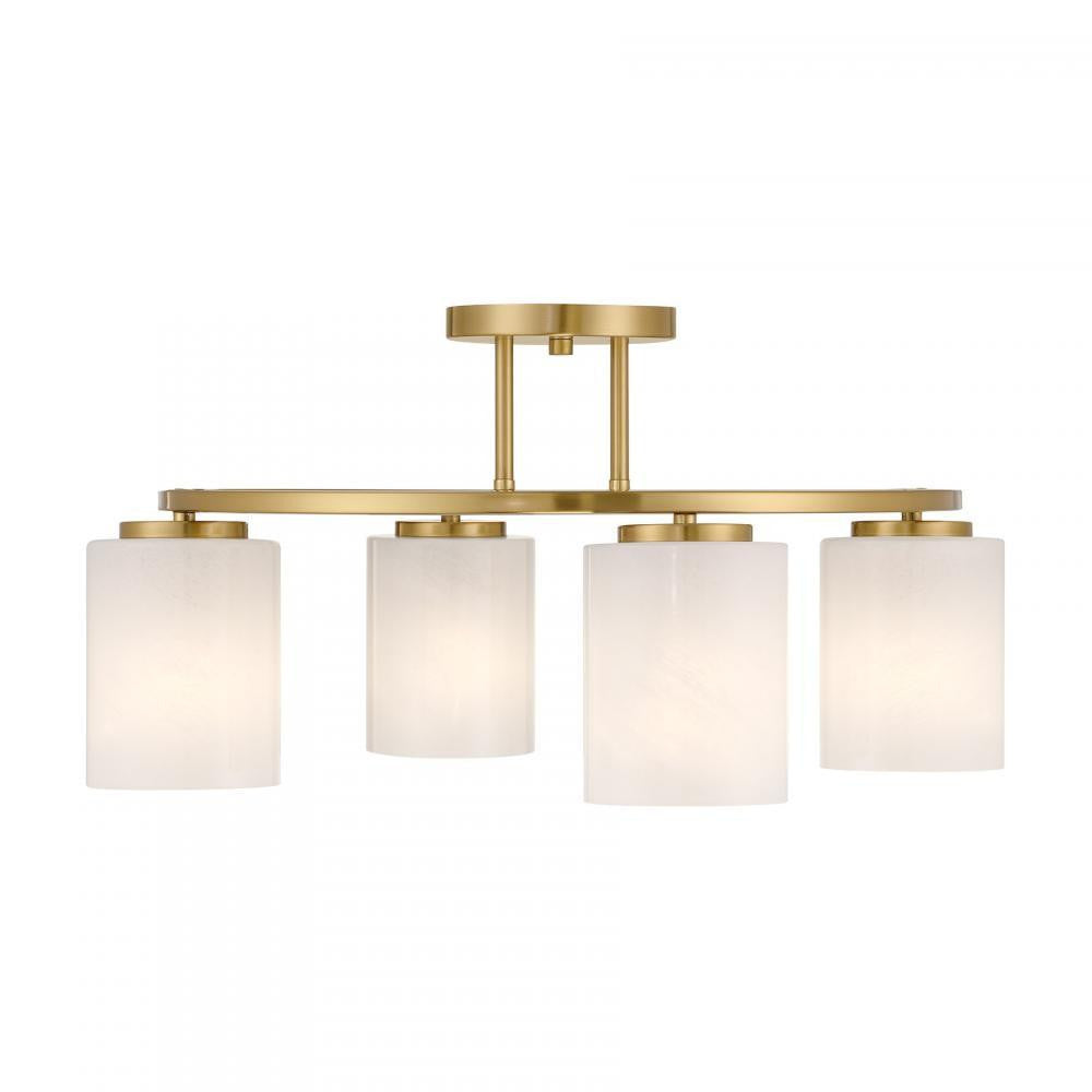 Savoy House Herron 4-Light Ceiling Light Warm Brass