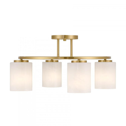 Savoy House Herron 4-Light Ceiling Light Warm Brass
