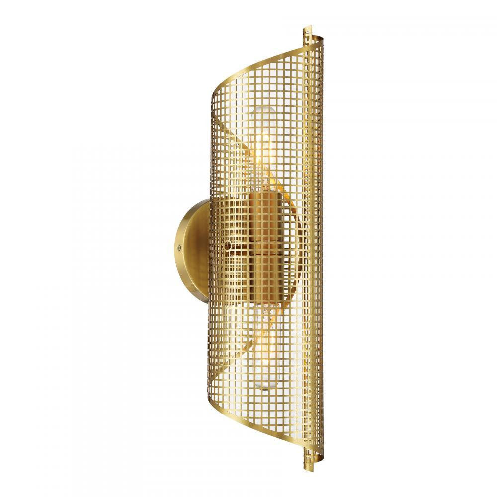 Savoy House Hillbourne 2-Light Wall Sconce Warm Brass