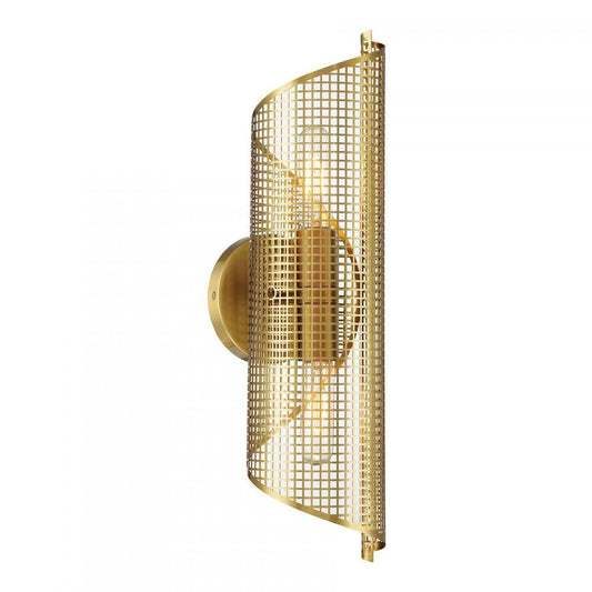 Savoy House Hillbourne 2-Light Wall Sconce Warm Brass