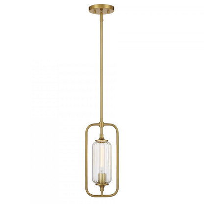 Savoy House Holton 1-Light Mini-Pendant Warm Brass