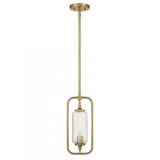 Savoy House Holton 1-Light Mini-Pendant Warm Brass