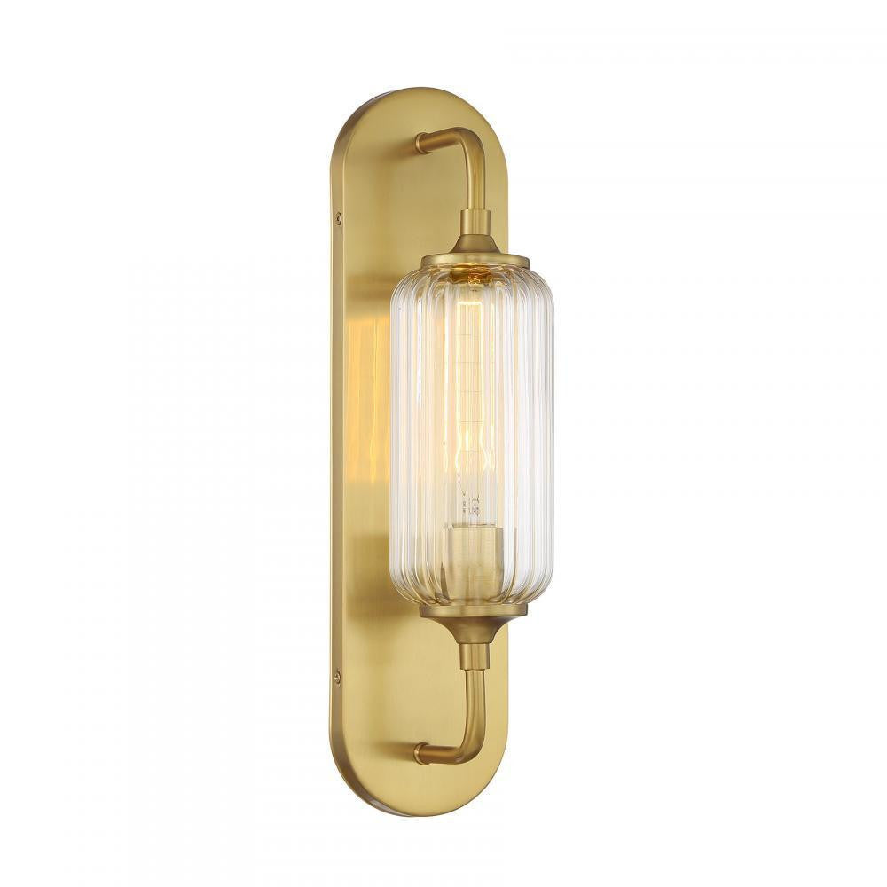 Savoy House Holton 1-Light Wall Sconce Warm Brass