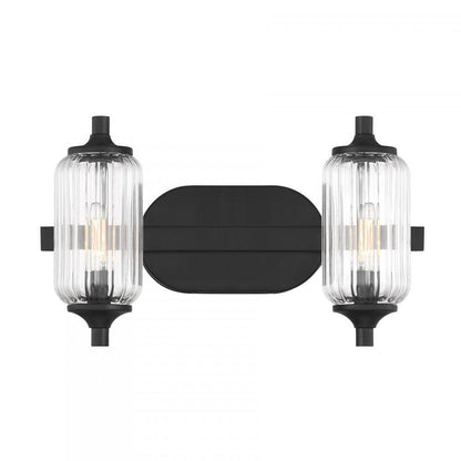 Savoy House Holton 2-Light Bathroom Vanity Light Matte Black