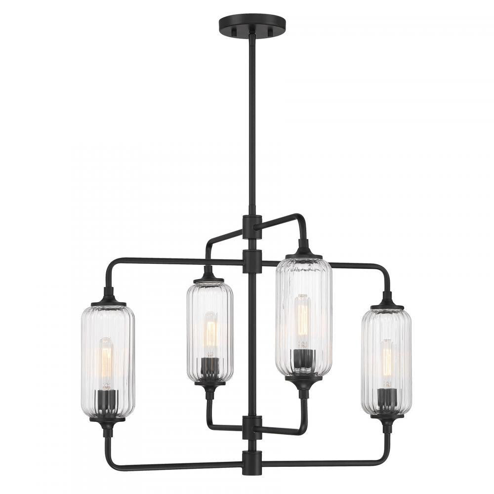Savoy House Holton 4-Light Chandelier Matte Black