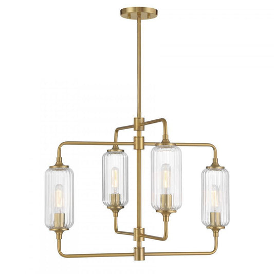 Savoy House Holton 4-Light Chandelier Warm Brass