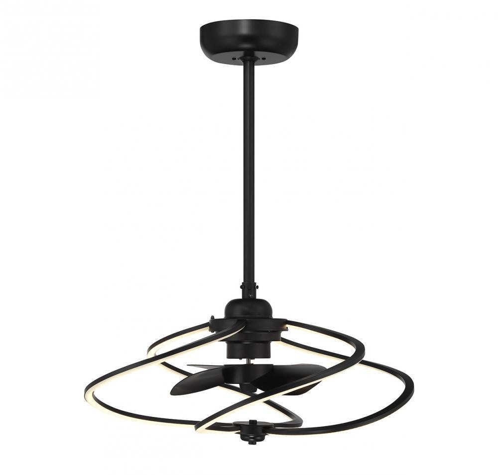 Savoy House Hydra LED Fan D'Lier Matte Black