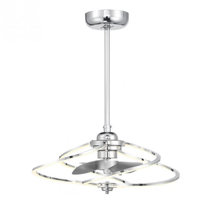 Savoy House Hydra LED Fan D'Lier Polished Chrome