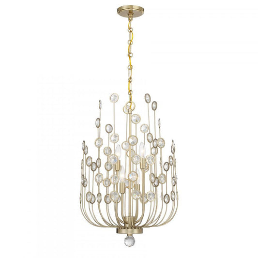 Savoy House Irina 4-Light Chandelier Noble Brass