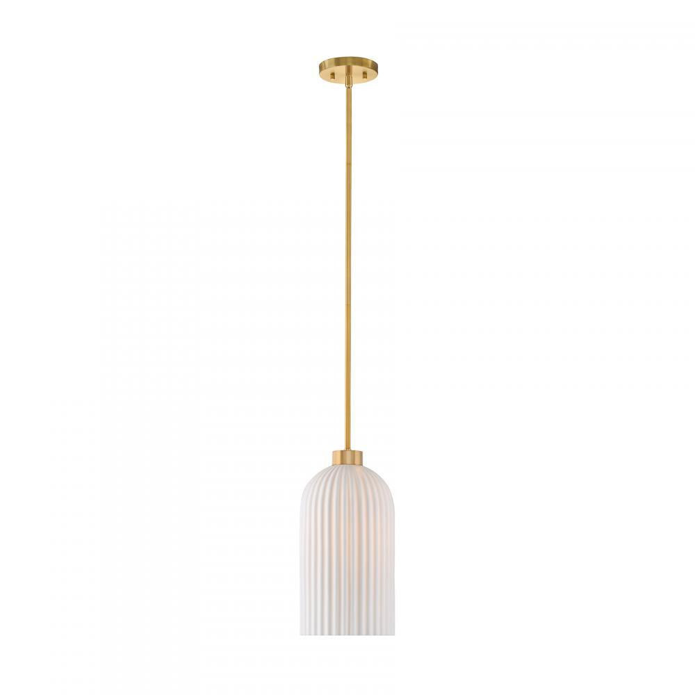 Savoy House Isla Blanca 1-Light Pendant Warm Brass