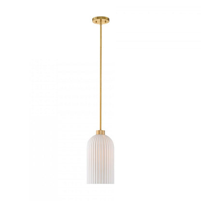 Savoy House Isla Blanca 1-Light Pendant Warm Brass