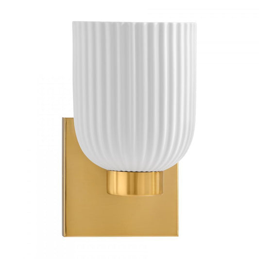 Savoy House Isla Blanca 1-Light Wall Sconce Warm Brass
