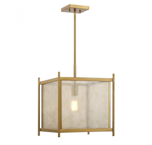 Savoy House Jacobs 1-Light Pendant Warm Brass