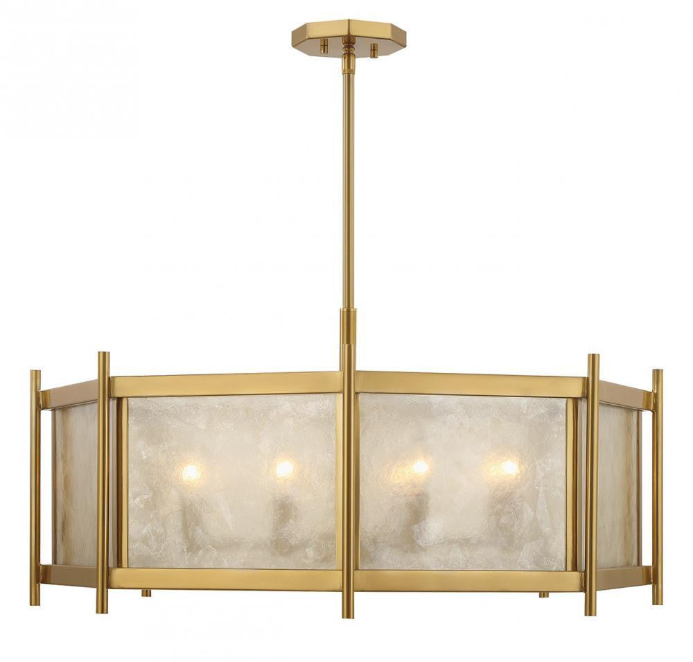 Savoy House Jacobs 8-Light Chandelier Warm Brass