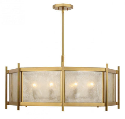 Savoy House Jacobs 8-Light Chandelier Warm Brass