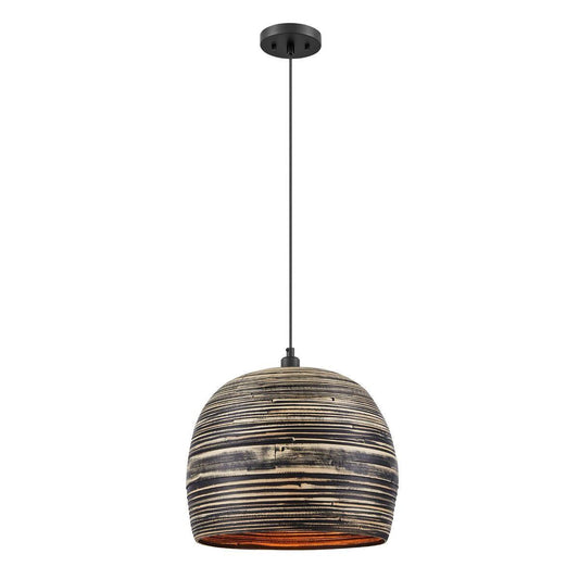 Savoy House Jamsen 1-Light Pendant Black Bamboo