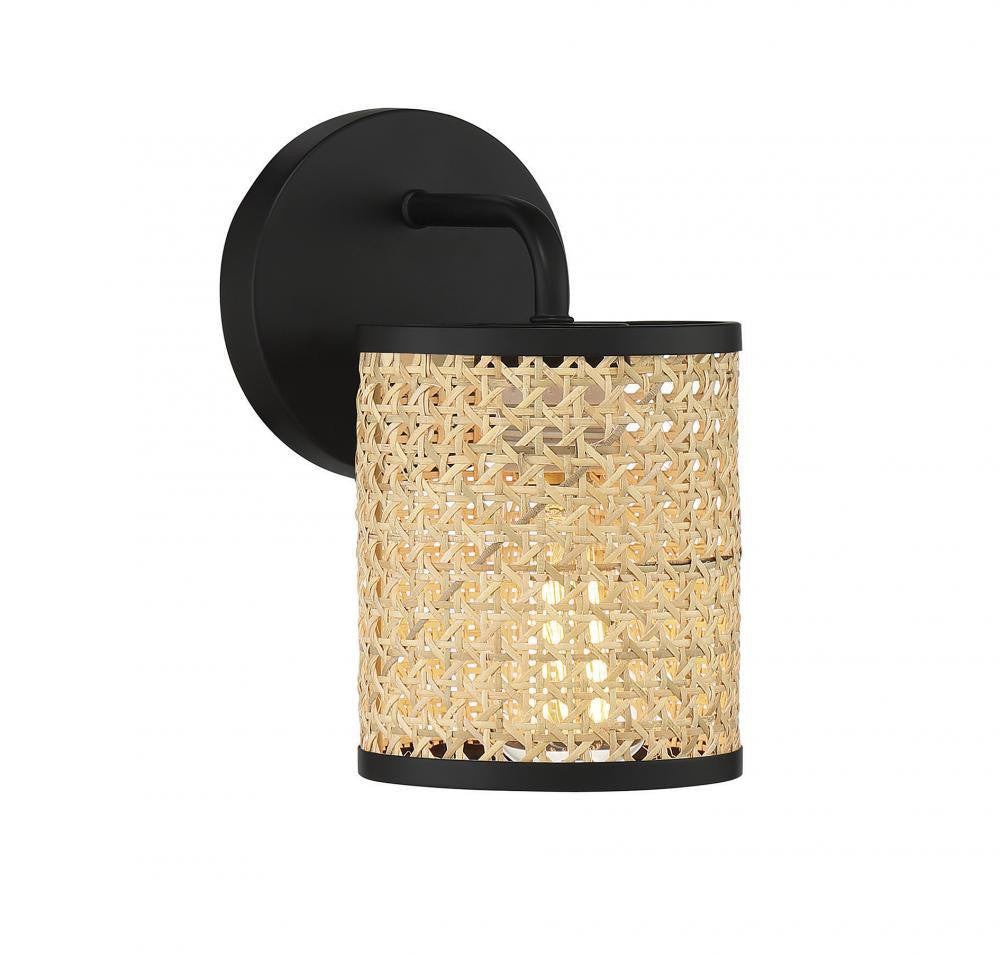 Savoy House Jaylar 9-in Wall Sconce Matte Black