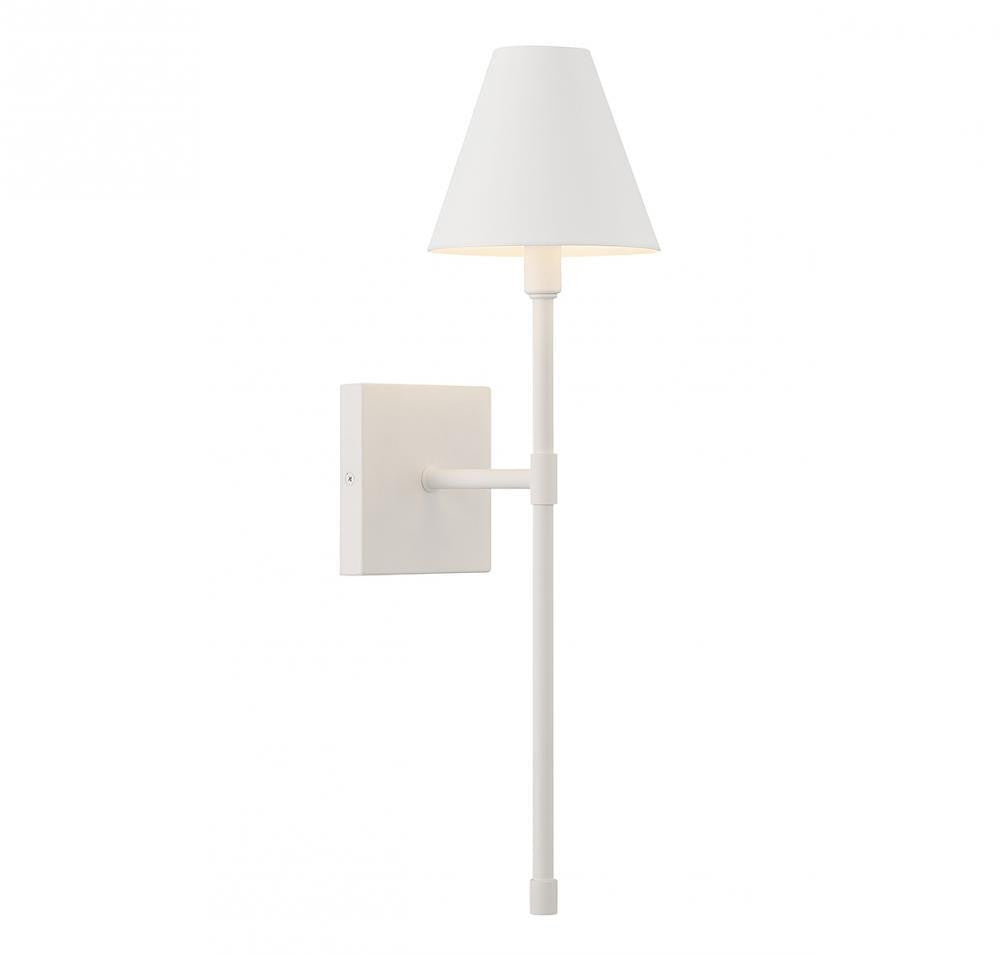 Savoy House Jefferson 1-Light Wall Sconce Bisque White