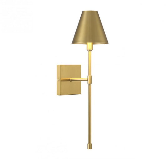 Savoy House Jefferson 1-Light Wall Sconce Warm Brass
