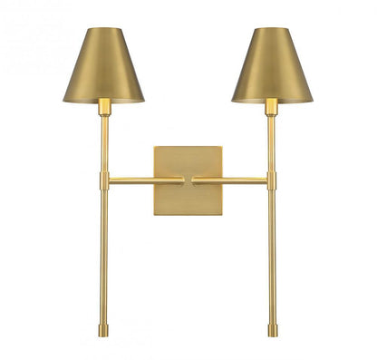 Savoy House Jefferson 2-Light Wall Sconce Warm Brass