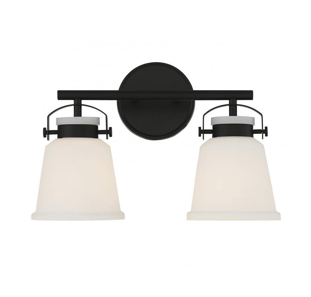 Savoy House Kaden 2-Light Bath Vanity Matte Black