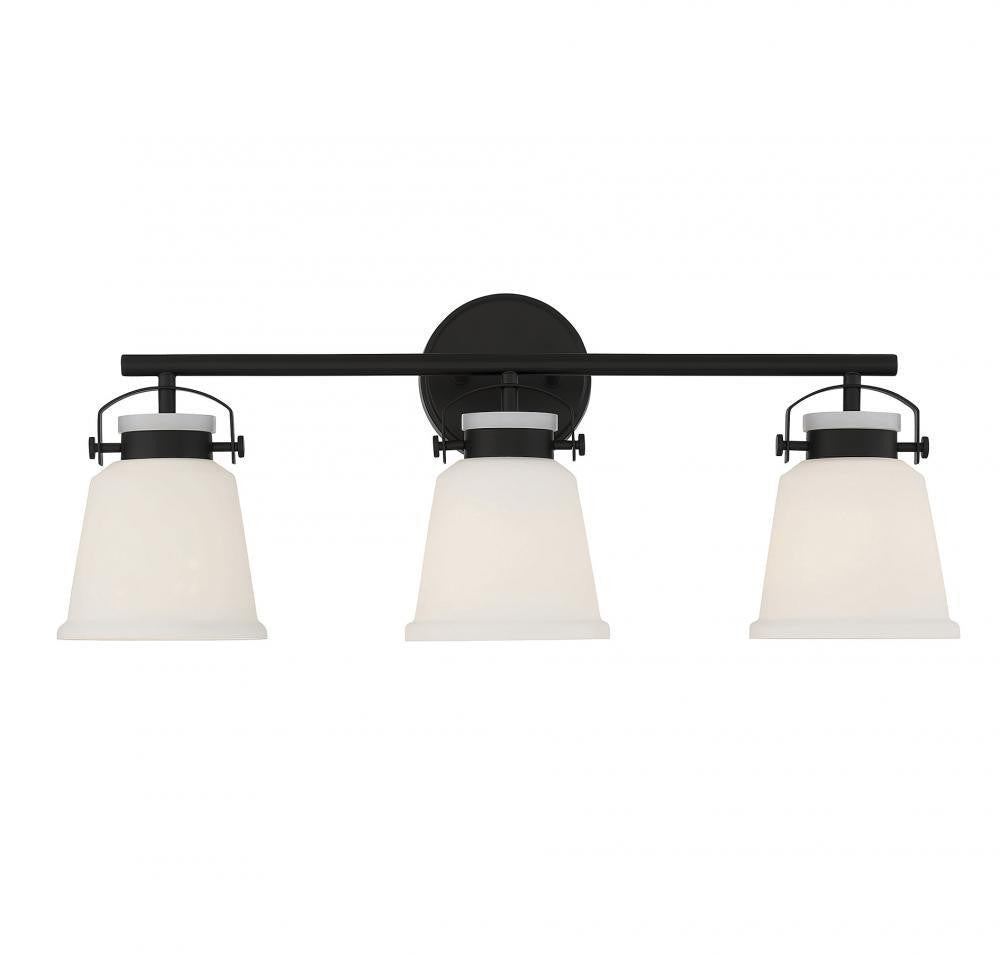 Savoy House Kaden 3-Light Bath Vanity Matte Black
