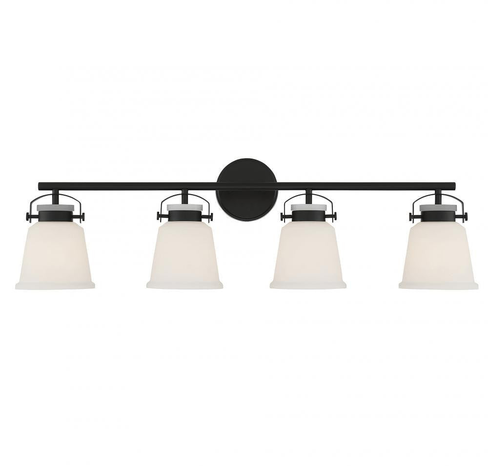 Savoy House Kaden 4-Light Bath Vanity Matte Black