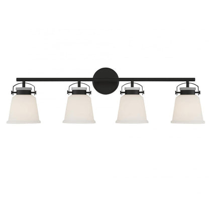 Savoy House Kaden 4-Light Bath Vanity Matte Black