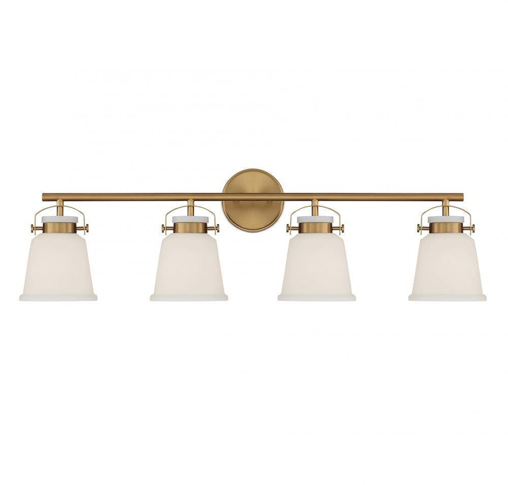 Savoy House Kaden 4-Light Bath Vanity Warm Brass