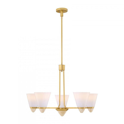 Savoy House Kohlman 5-Light Chandelier Warm Brass