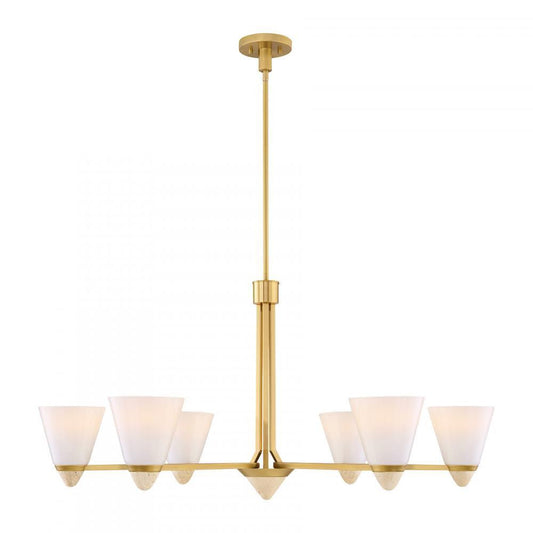 Savoy House Kohlman 6-Light Chandelier Warm Brass