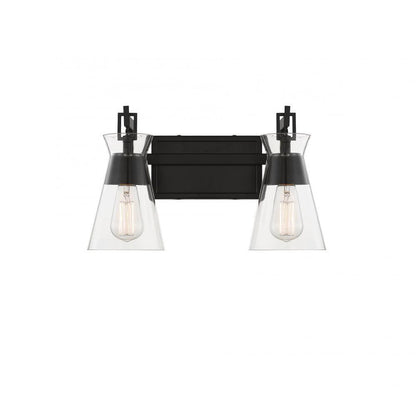 Savoy House Lakewood 2-Light Bath Vanity Matte Black