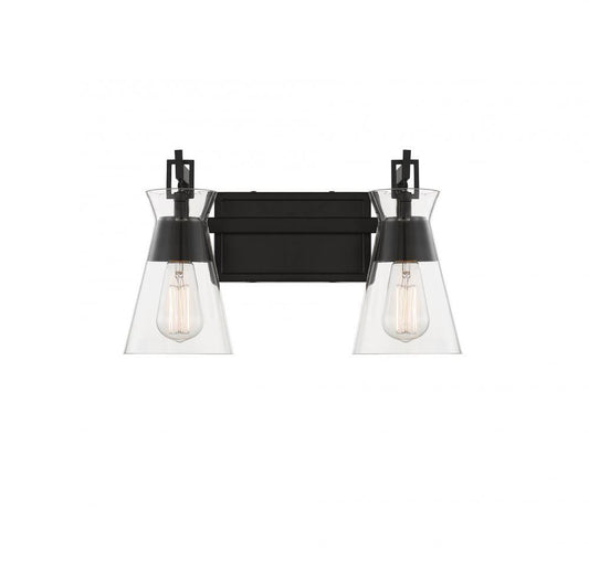 Savoy House Lakewood 2-Light Bath Vanity Matte Black