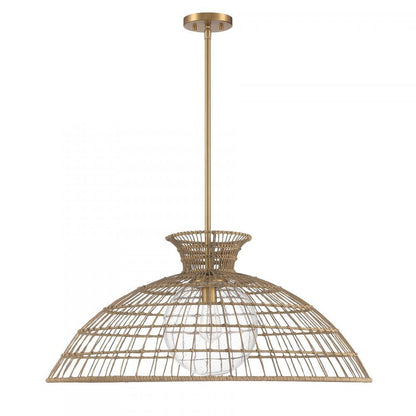 Savoy House Lanai 1-Light Pendant Warm Brass