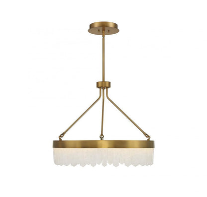 Savoy House Landon 27-in LED Pendant Warm Brass