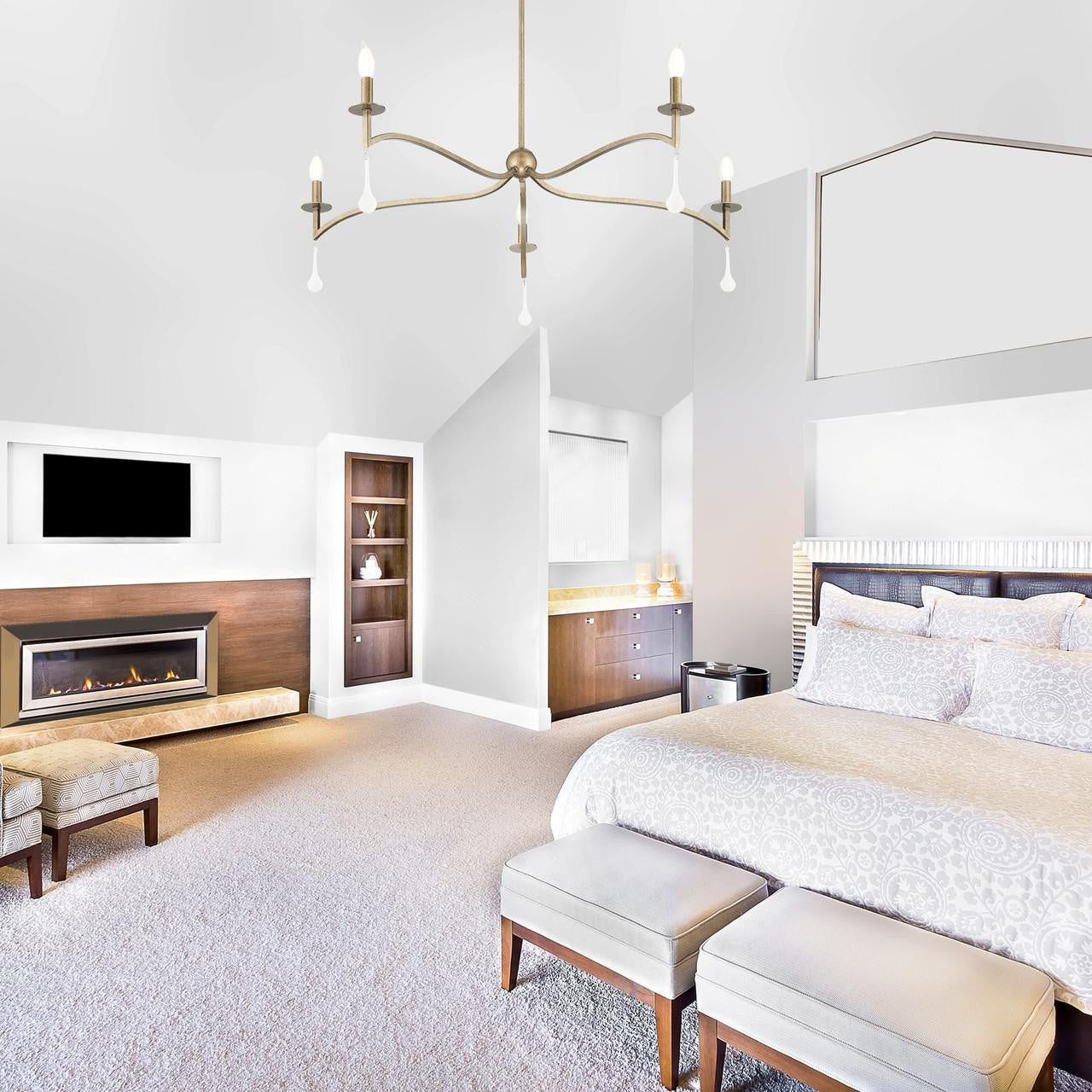 Savoy House Laramie 5-Light Chandelier Chelsea Walnut