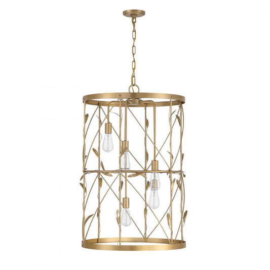 Savoy House Lexington 5-Light Pendant Burnished Brass
