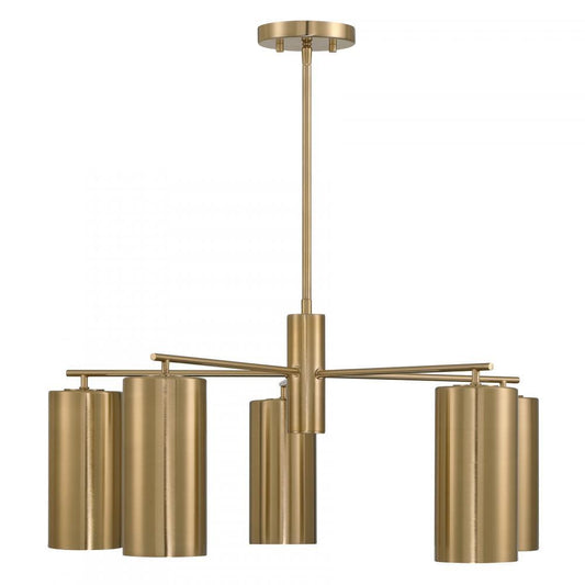 Savoy House Lio 5-Light Chandelier Noble Brass