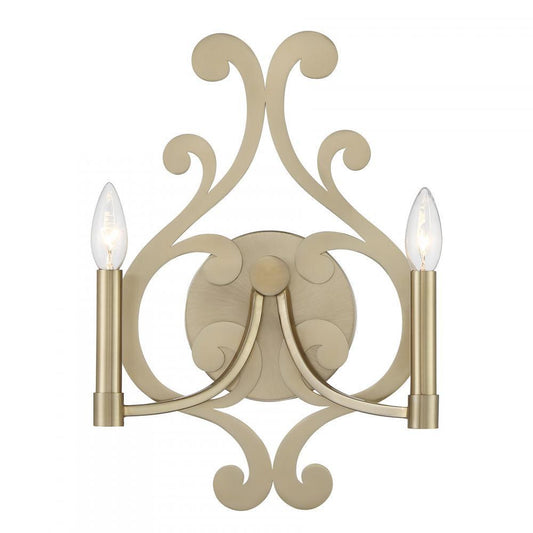 Savoy House Lombard 2-Light Wall Sconce Noble Brass